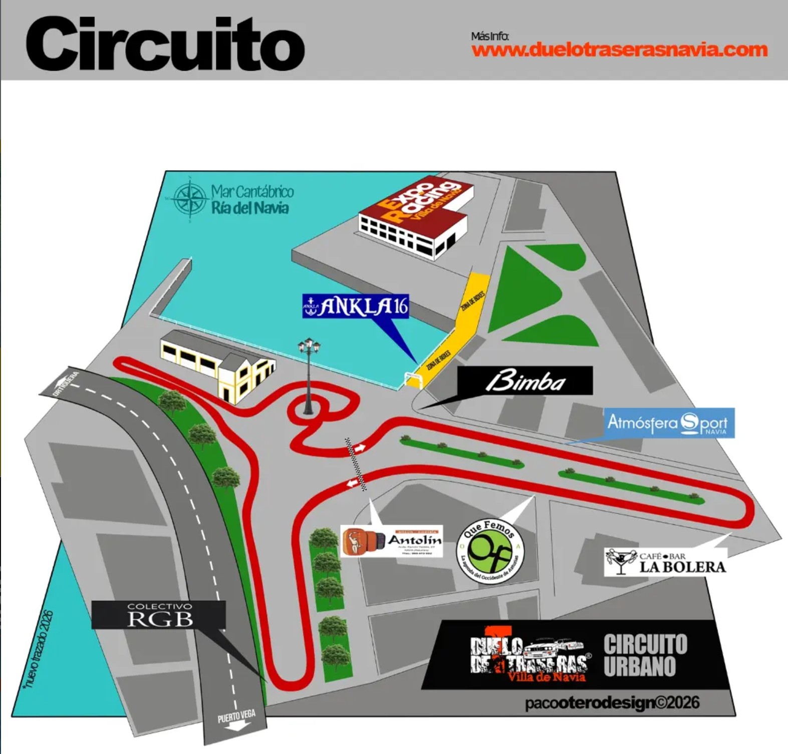 Mapa Duelo de Traseras Villa de Navia 2026